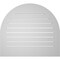 Ekena Millwork Round Top Surface Mount PVC Gable Vent: Functional, w/ 3-1/2"W x 1"P Standard Frame, 36"W x 32"H GVPRT36X3201SF - alternate 3